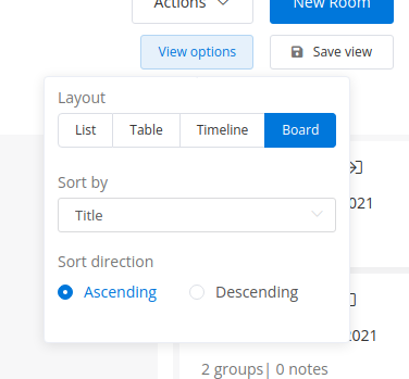 View Options