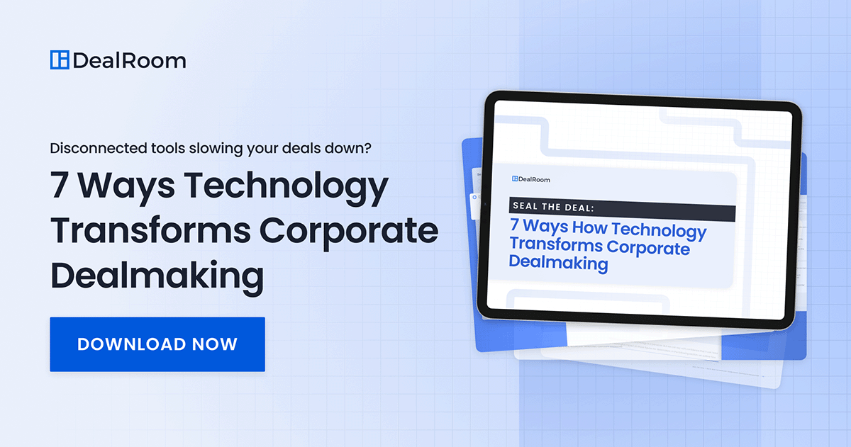 how technology transforms corporate dealmaking